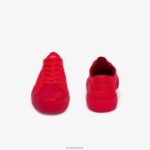 Lacoste נעלי סניקרס בגווני קנבס gripshot DZ4D0D2748 אדום אדום rr1 נשים - Image 5