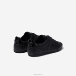 Lacoste נעלי סניקרס מעור מחורר של chaymon DZ4D0D1711 שחור 02h גברים - Image 3
