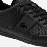 Lacoste נעלי סניקרס מעור מחורר של chaymon DZ4D0D1711 שחור 02h גברים - Image 6