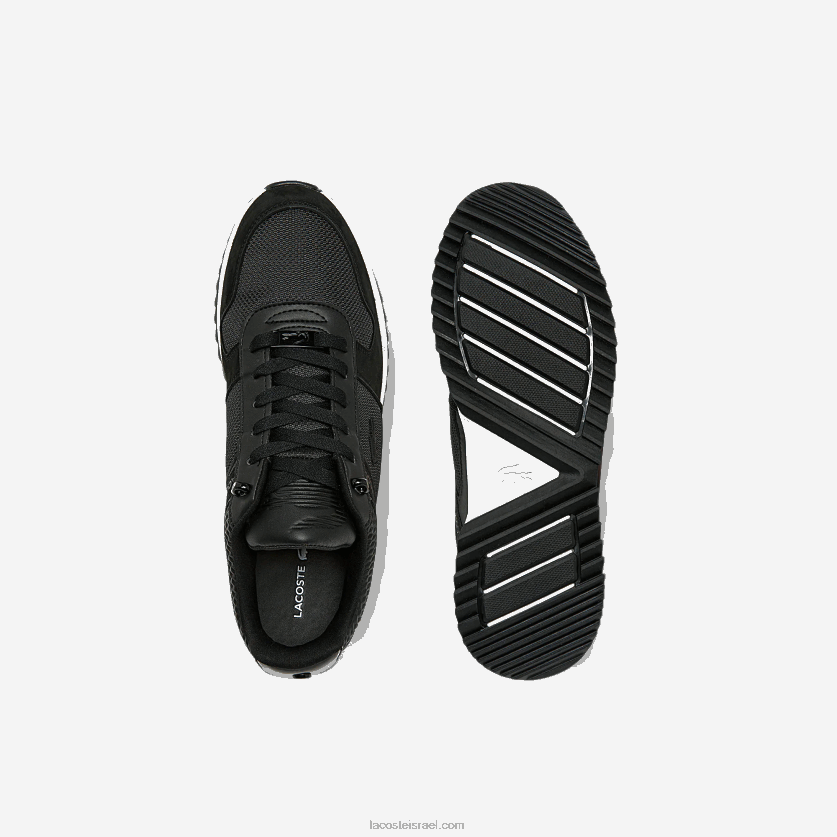 Lacoste נעלי סניקרס מעור joggeur 2.0 DZ4D0D1906 שחור 02h גברים - Image 4