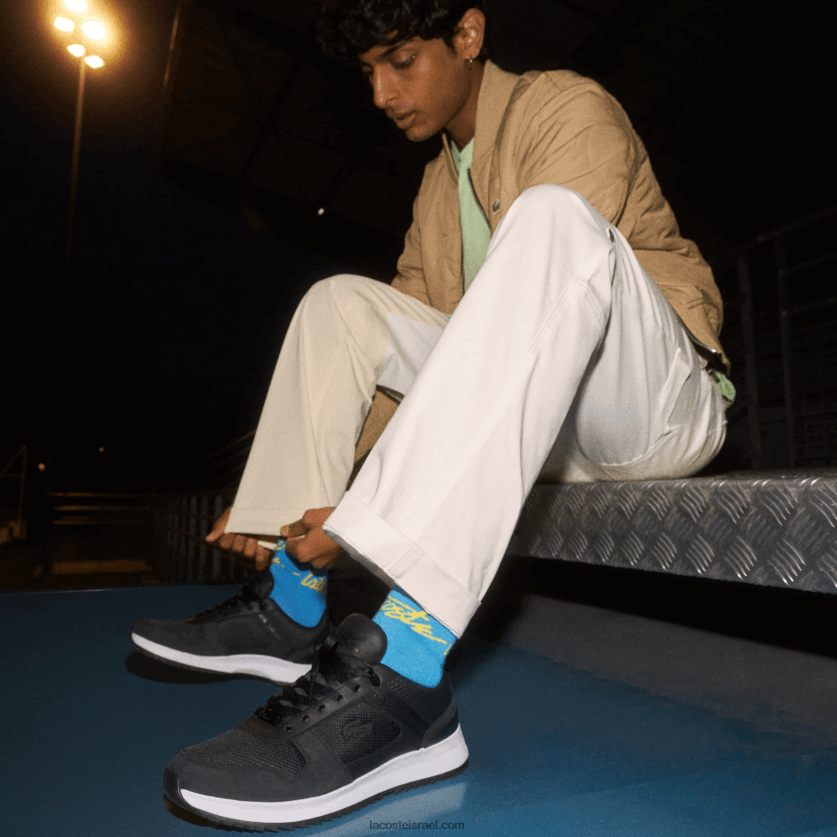 Lacoste נעלי סניקרס מעור joggeur 2.0 DZ4D0D1906 שחור 02h גברים - Image 7