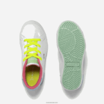 Lacoste נעלי סניקרס צבעוניות סינתטיות של powercourt DZ4D0D2931 לבן/ירוק 082 תינוקות - Image 2