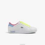 Lacoste נעלי סניקרס צבעוניות סינתטיות של powercourt DZ4D0D3070 לבן/ירוק 082 זוטרים