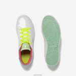 Lacoste נעלי סניקרס צבעוניות סינתטיות של powercourt DZ4D0D3071 לבן/ירוק 082 ילדים - Image 4