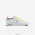 Lacoste נעלי סניקרס צבעוניות סינתטיות של powercourt DZ4D0D3071 לבן/ירוק 082 ילדים