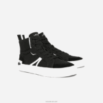 Lacoste נעלי ספורט אמצע בד l004 DZ4D0D1804 שחור ולבן 312 גברים - Image 2