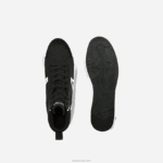 Lacoste נעלי ספורט אמצע בד l004 DZ4D0D1804 שחור ולבן 312 גברים - Image 4