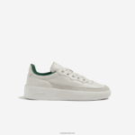 Lacoste נעלי ספורט בגווני עור g80 club DZ4D0D1739 לבן 18c גברים