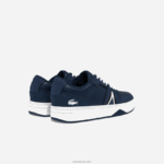 Lacoste נעלי ספורט בגווני עור l001 DZ4D0D1829 נייבי ולבן 092 גברים - Image 3