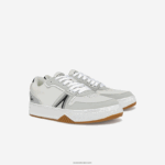 Lacoste נעלי ספורט בגווני עור l001 DZ4D0D1830 לבן ושחור 147 גברים - Image 2