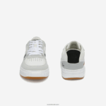 Lacoste נעלי ספורט בגווני עור l001 DZ4D0D1830 לבן ושחור 147 גברים - Image 4