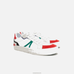 Lacoste נעלי ספורט בגווני עור l004 DZ4D0D1890 לבן ואדום 286 גברים - Image 2