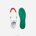 Lacoste נעלי ספורט בגווני עור l004 DZ4D0D1890 לבן ואדום 286 גברים - Image 3
