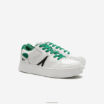 Lacoste נעלי ספורט בגווני עור l005 DZ4D0D1818 לבן/ירוק 082 גברים - Image 2