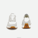 Lacoste נעלי ספורט בדגש זהב טקסטיל עם ספין DZ4D0D2744 לבן 21 גרם נשים - Image 5