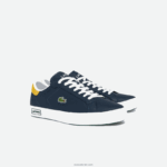Lacoste נעלי ספורט בדגש עור powercourt DZ4D0D1884 צהוב נייבי 2 מ"ר גברים - Image 2