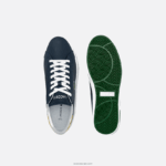 Lacoste נעלי ספורט בדגש עור powercourt DZ4D0D1884 צהוב נייבי 2 מ"ר גברים - Image 4