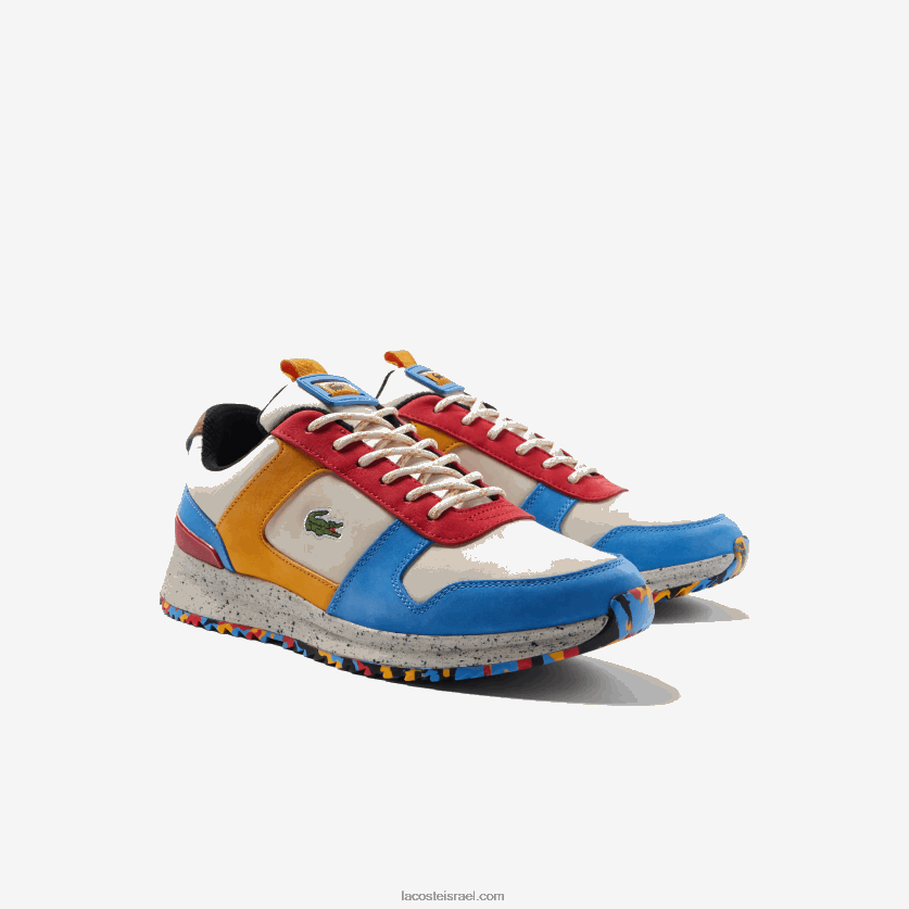 Lacoste נעלי ספורט בלוק עור של joggeur 2.0 DZ4D0D1905 לבן אדום 4y0 גברים - Image 2