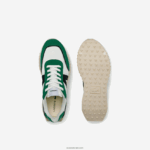 Lacoste נעלי ספורט דלוקס טקסטיל עם דגש על l-spin DZ4D0D1870 לבן/ירוק 082 גברים - Image 4