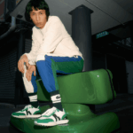 Lacoste נעלי ספורט דלוקס טקסטיל עם דגש על l-spin DZ4D0D1870 לבן/ירוק 082 גברים - Image 6