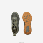 Lacoste נעלי ספורט טקסטיל אקטיביות 4851 DZ4D0D1886 ירוק כהה dg2 גברים - Image 4
