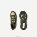 Lacoste נעלי ספורט טקסטיל אקטיביות 4851 DZ4D0D1887 ירוק כהה & אוף לבן 1x3 גברים - Image 4