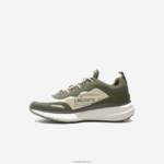 Lacoste נעלי ספורט טקסטיל אקטיביות 4851 DZ4D0D1887 ירוק כהה & אוף לבן 1x3 גברים - Image 7