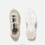 Lacoste נעלי ספורט טקסטיל אקטיביות של l003 DZ4D0D1731 לבן 18c גברים - Image 4