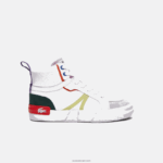 Lacoste נעלי ספורט טקסטיל בינוניות l004 DZ4D0D2715 לבן ורוד 06c נשים