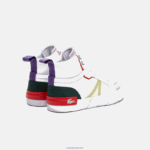 Lacoste נעלי ספורט טקסטיל בינוניות l004 DZ4D0D2715 לבן ורוד 06c נשים - Image 3