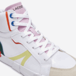 Lacoste נעלי ספורט טקסטיל בינוניות l004 DZ4D0D2715 לבן ורוד 06c נשים - Image 6