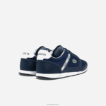 Lacoste נעלי ספורט טקסטיל ועור של menerva DZ4D0D1699 נייבי ולבן 092 גברים - Image 3