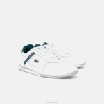 Lacoste נעלי ספורט טקסטיל ועור של menerva DZ4D0D1700 לבן וירוק כהה 1r5 גברים - Image 2