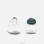 Lacoste נעלי ספורט טקסטיל ועור של menerva DZ4D0D1700 לבן וירוק כהה 1r5 גברים - Image 5