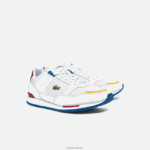 Lacoste נעלי ספורט טקסטיל ועור של partner piste DZ4D0D1888 לבן/כחול 080 גברים - Image 2