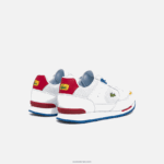 Lacoste נעלי ספורט טקסטיל ועור של partner piste DZ4D0D1888 לבן/כחול 080 גברים - Image 3
