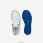 Lacoste נעלי ספורט טקסטיל ועור של partner piste DZ4D0D1888 לבן/כחול 080 גברים - Image 4