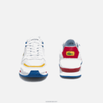 Lacoste נעלי ספורט טקסטיל ועור של partner piste DZ4D0D1888 לבן/כחול 080 גברים - Image 5