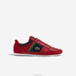 Lacoste נעלי ספורט טקסטיל של chaymon DZ4D0D1737 חיל הים האדום rs7 גברים