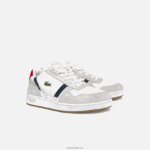 Lacoste נעלי ספורט טריקולור טריקולור וזמש DZ4D0D1836 לבן/צי ואדום 407 גברים - Image 2