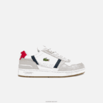 Lacoste נעלי ספורט טריקולור טריקולור וזמש DZ4D0D1836 לבן/צי ואדום 407 גברים