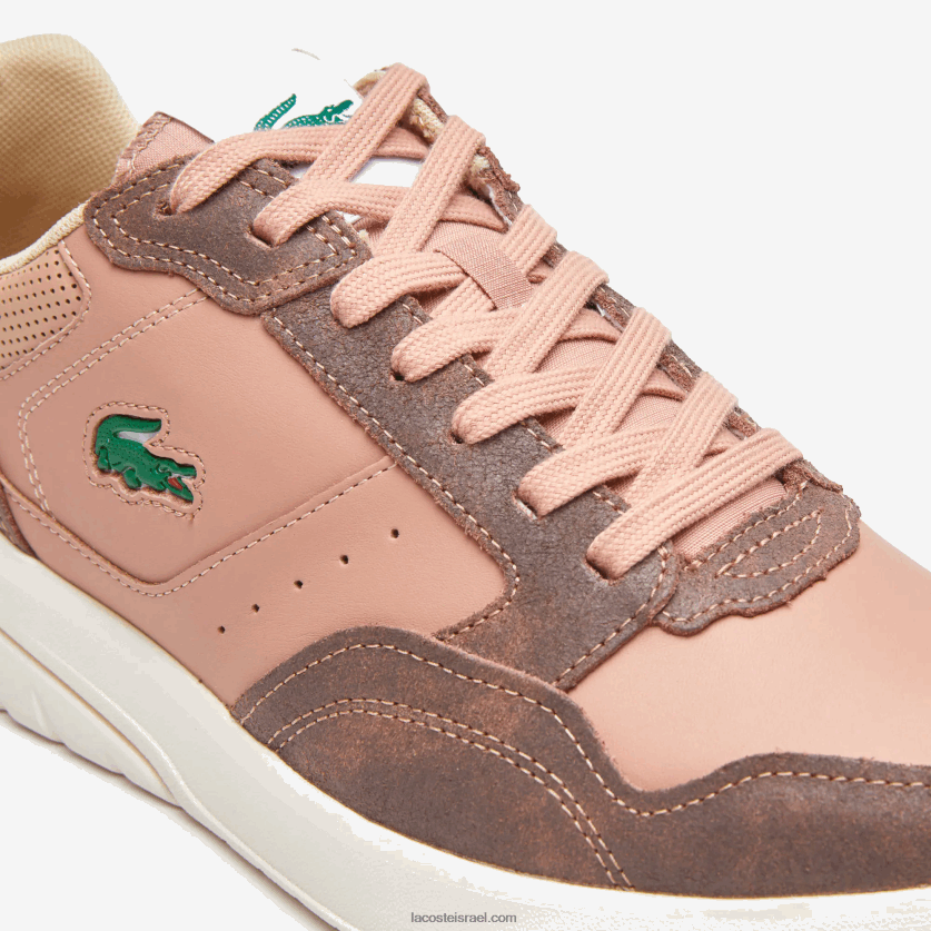 Lacoste נעלי ספורט לוקס מעור game advance DZ4D0D1902 חום לבן 2c3 גברים - Image 6