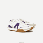 Lacoste נעלי ספורט מנוגדות בצבע עור דלוקס l-spin DZ4D0D1789 אוף לבן וסגול אג'ה גברים - Image 2