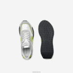 Lacoste נעלי ספורט מנוגדות בצבע עור דלוקס l-spin DZ4D0D1788 ירוק אפור בהיר 7a8 גברים - Image 4