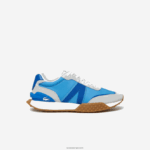 Lacoste נעלי ספורט מנוגדות בצבע עור דלוקס l-spin DZ4D0D1790 כחול כהה bn1 גברים