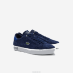 Lacoste נעלי ספורט מנוגדות בצבע עור powercourt DZ4D0D1900 נייבי ואוף לבן j18 גברים - Image 2