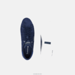 Lacoste נעלי ספורט מנוגדות בצבע עור powercourt DZ4D0D1900 נייבי ואוף לבן j18 גברים - Image 4