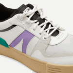 Lacoste נעלי ספורט מסוג l002 עור וזמש בצבע פופ DZ4D0D2741 לבן/ירוק 082 נשים - Image 5