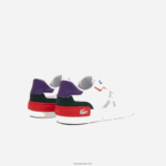 Lacoste נעלי ספורט מסוג l004 טקסטיל צבעוני DZ4D0D2730 לבן ורוד 06c נשים - Image 2