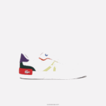 Lacoste נעלי ספורט מסוג l004 טקסטיל צבעוני DZ4D0D2730 לבן ורוד 06c נשים